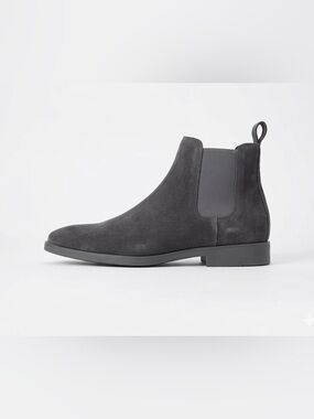 Invisible Height Increasing Chelsea Leather BootElevator Ankle Boots 2.8" Taller